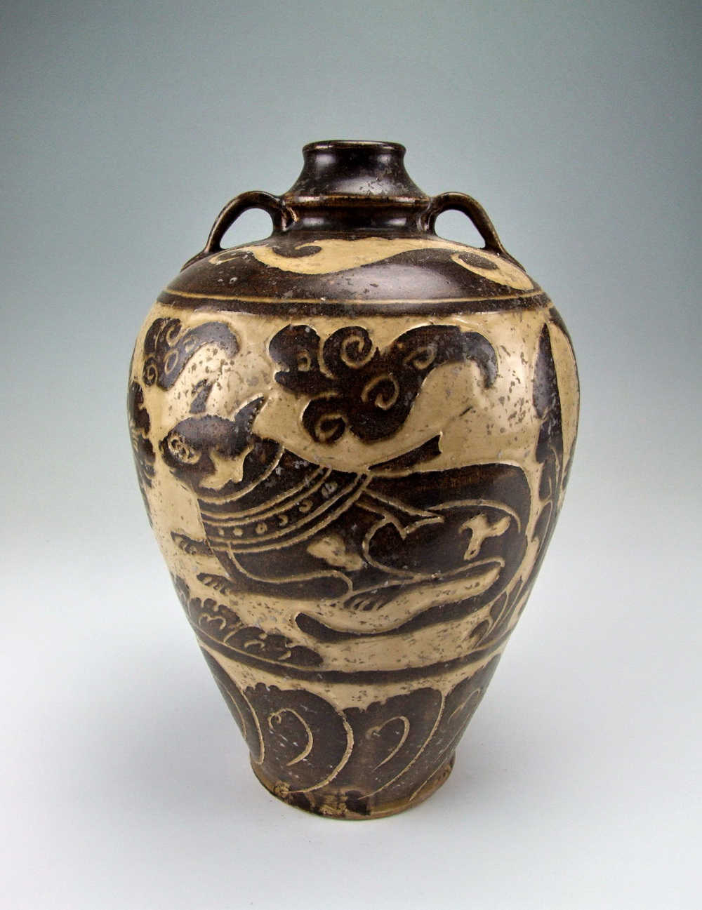 YUAN DYNASTY CIZHOU WARE PORCELAIN VASE W INCISED PATTERN eBay