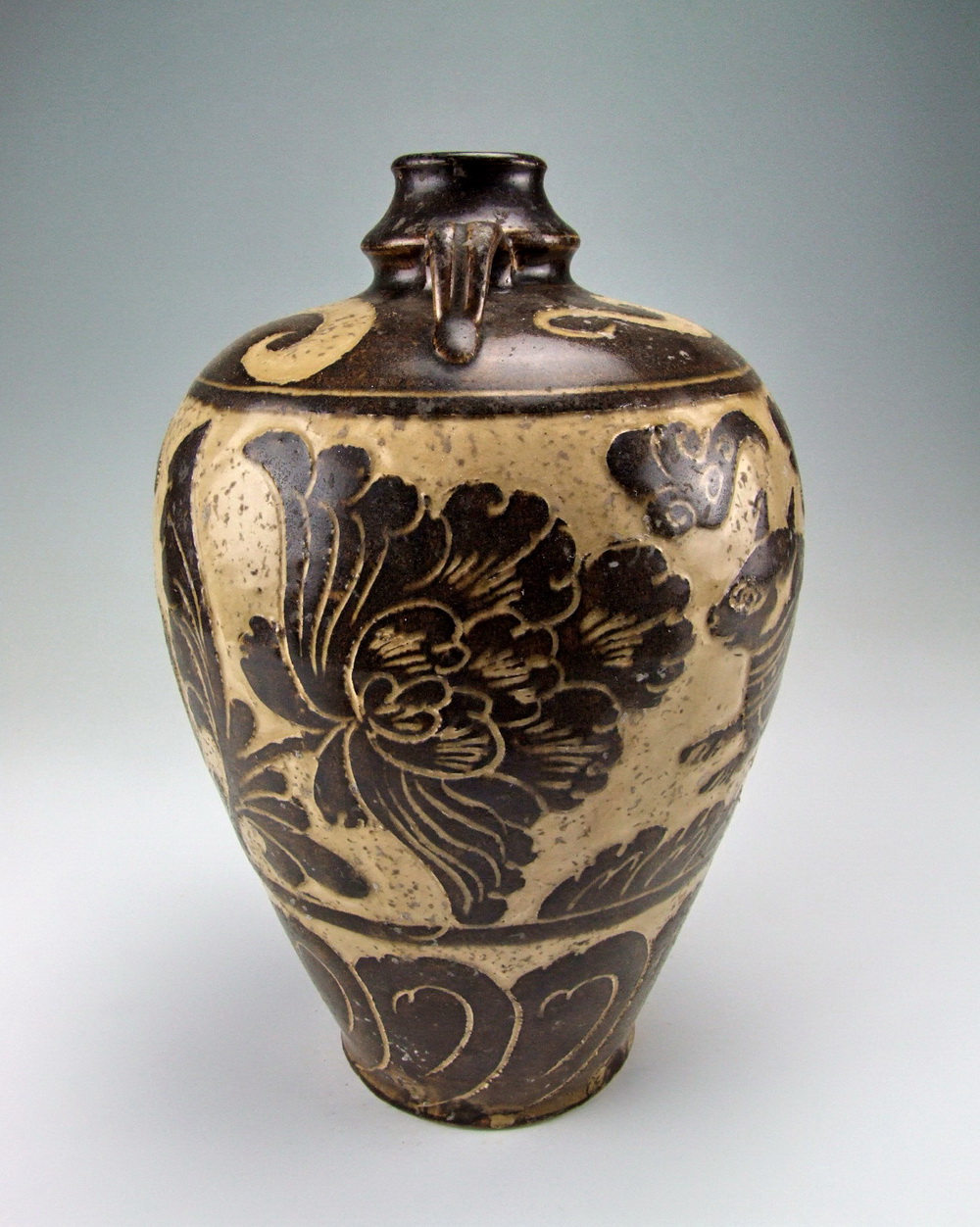 YUAN DYNASTY CIZHOU WARE PORCELAIN VASE W INCISED PATTERN eBay