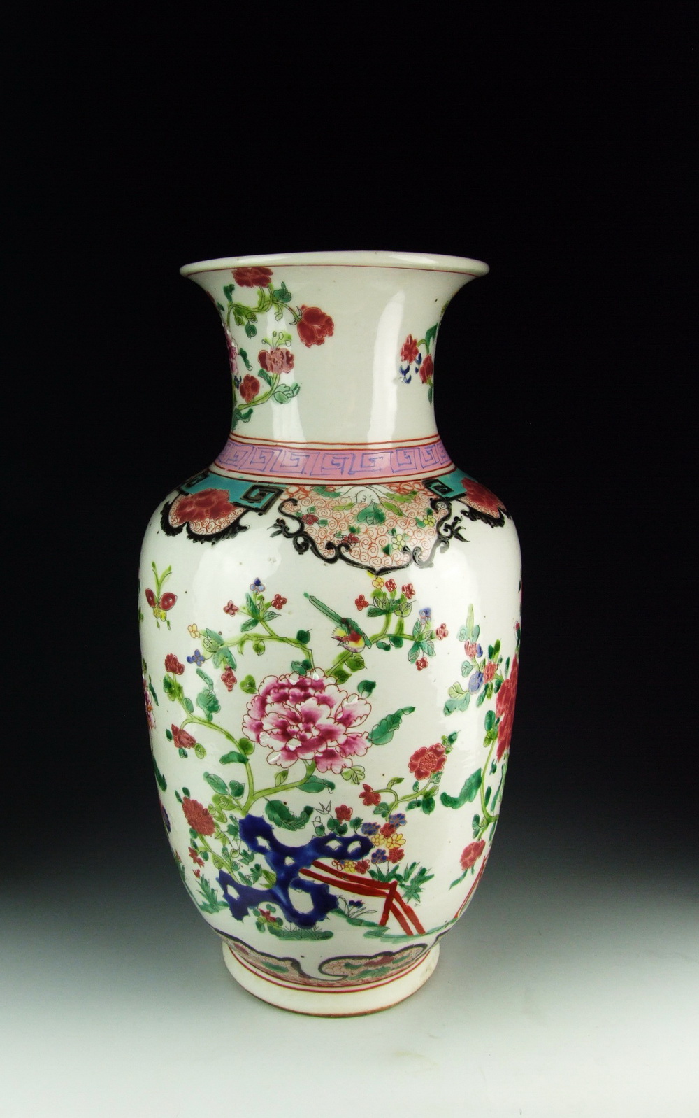 Chinese Antique Five Colored Porcelain Vase with Flower and Bird eBay